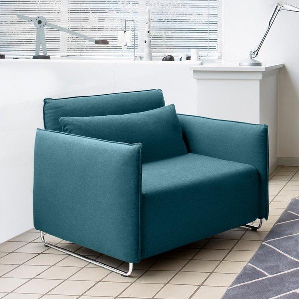 Sedia divano turchese Cord - Softline-image-1