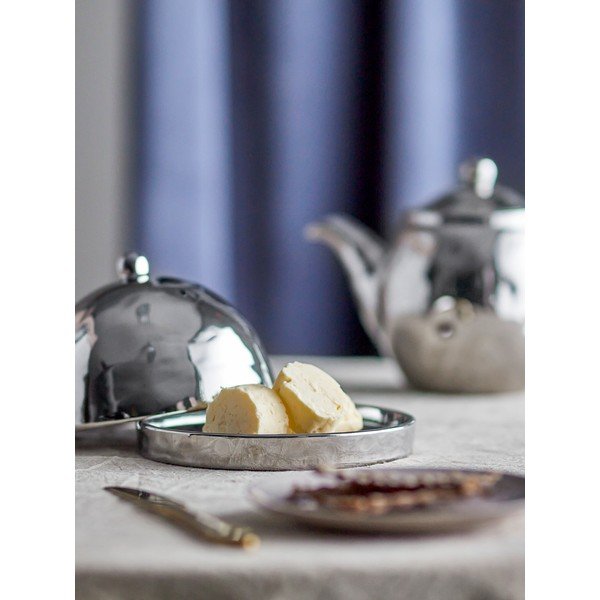 Burriera color argento lucido in gres Shine – Bloomingville-image-3