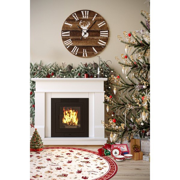 Tappeto rotondo rosso natalizio in misto cotone ø 160 cm Toy's Delight Red Christmas - Villeroy&Boch-image-2