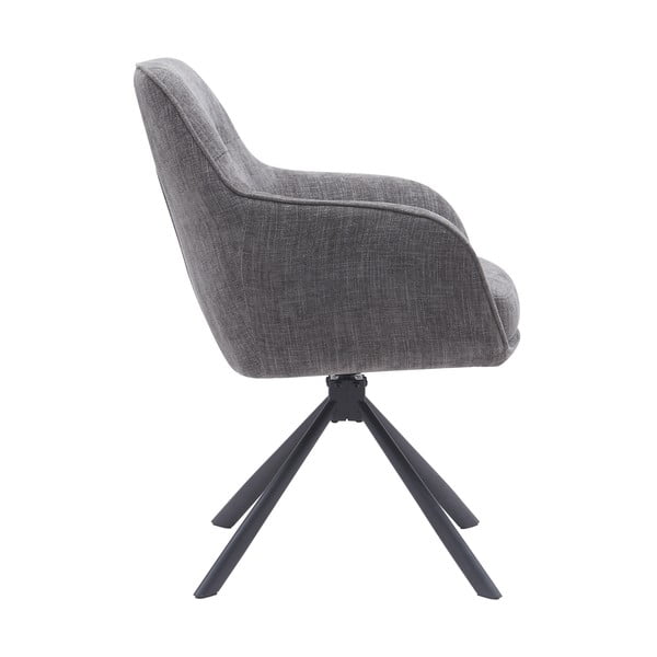 Set di sedie da pranzo grigia in imbottito 2 pz Avola – Unique Furniture-image-2