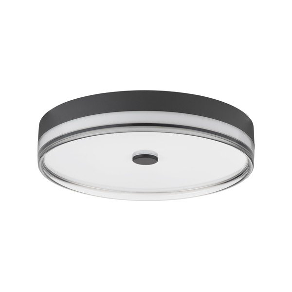 Plafoniera LED nera opaca in acciaio con intensità regolabile Helios – Nova Luce