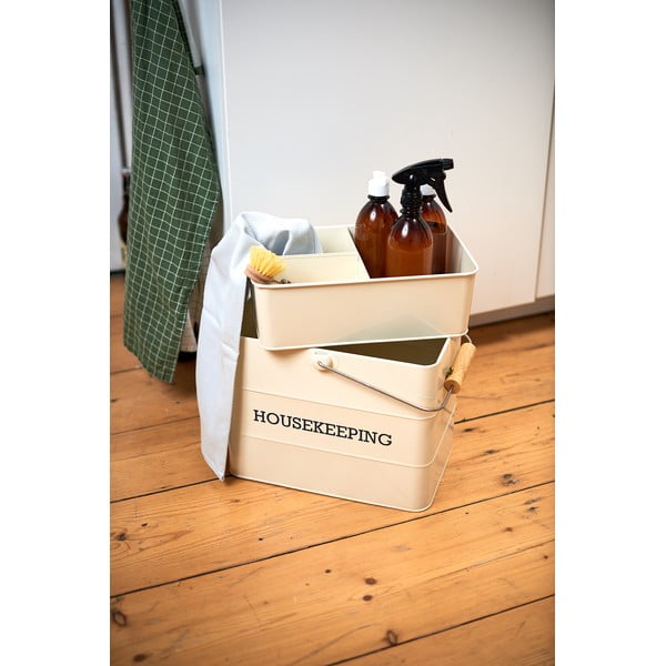 Supporto in crema per prodotti di pulizia Living Nostalgia - Kitchen Craft-image-1