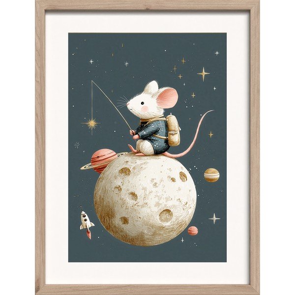 Quadro da bambini 30x40 cm Astro Mouse – Styler