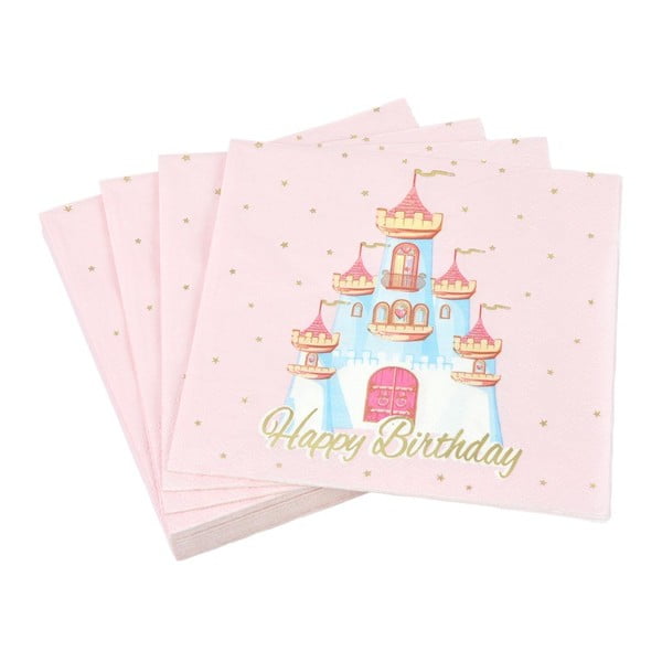 Set di tovaglioli 20 pz 33x33 cm Princess Horse – Homéa