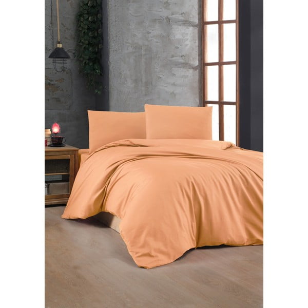 Biancheria da letto arancione in cotone renforcé per letto matrimoniale 200x200 cm – Mijolnir