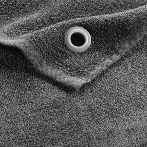 Asciugamano tipo terry color antracite in cotone 50x50 cm Cuistot – douceur d'intérieur-image-2