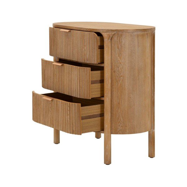 Cassettiera di colore naturale in abete massiccio 80,5x82x47 cm Gothenburg – Mauro Ferretti-image-3