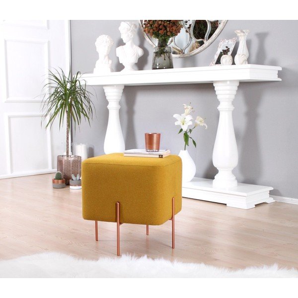 Sgabello in colore senape Copper - Artie-image-2