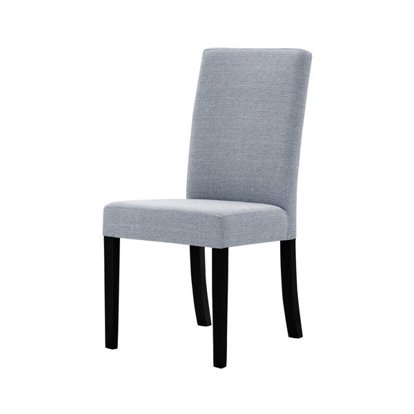 Sedia grigia con gambe in faggio nero Tonka - Ted Lapidus Maison