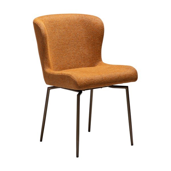 Sedia da pranzo marrone in imbottito Glam – DAN-FORM Denmark