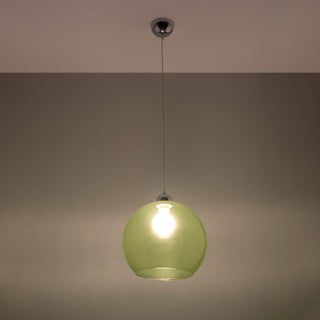 Lampada a sospensione verde con paralume in vetro ø 30 cm Bilbao - Nice Lamps