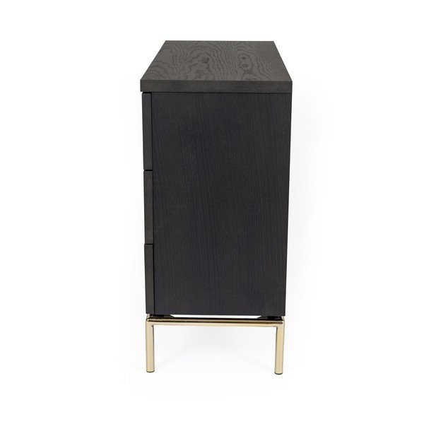 Credenza nera , 75 x 91 cm Pimlico - Woodman-image-4