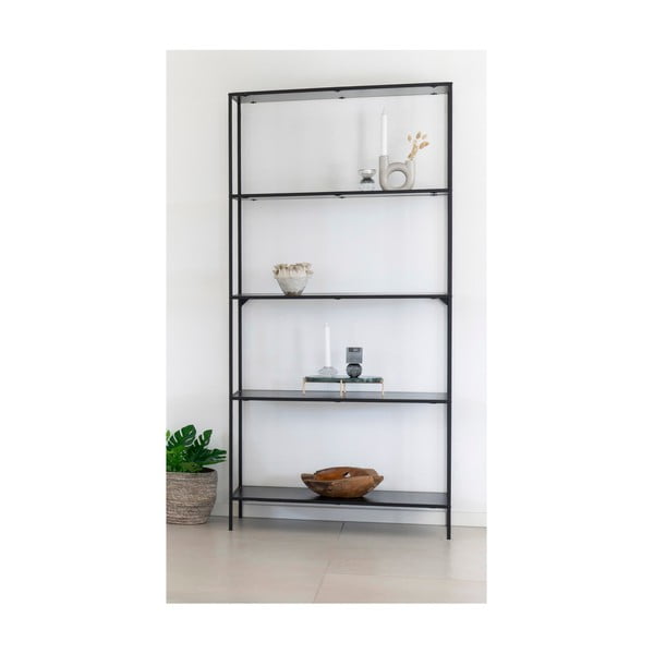 Libreria nera 80x170 cm Vita - House Nordic-image-1