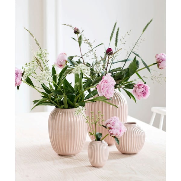 Vaso in ceramica rosa chiaro Hammershøi - Kähler Design-image-1
