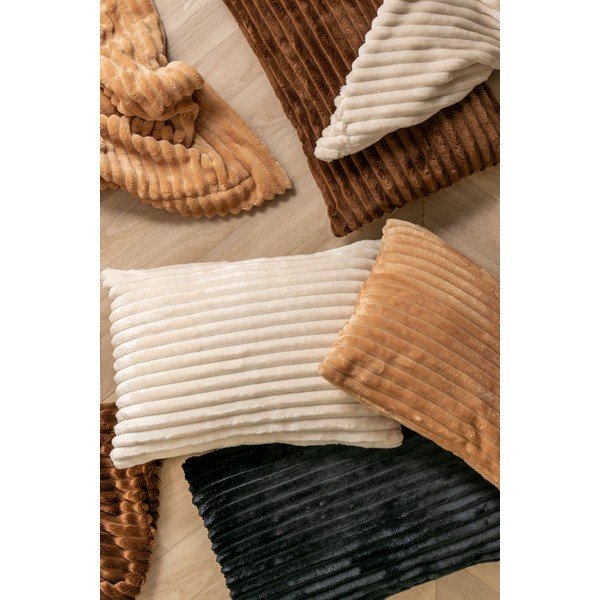 Plaid a coste in velluto crema, 150 x 200 cm Big Ribbed - PT LIVING-image-4