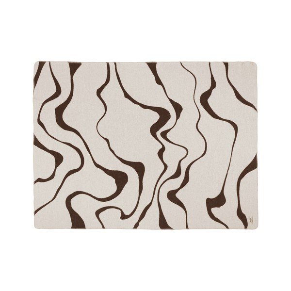 Coperta marrone/color crema 150x200 cm Felu – noo.ma-image-4