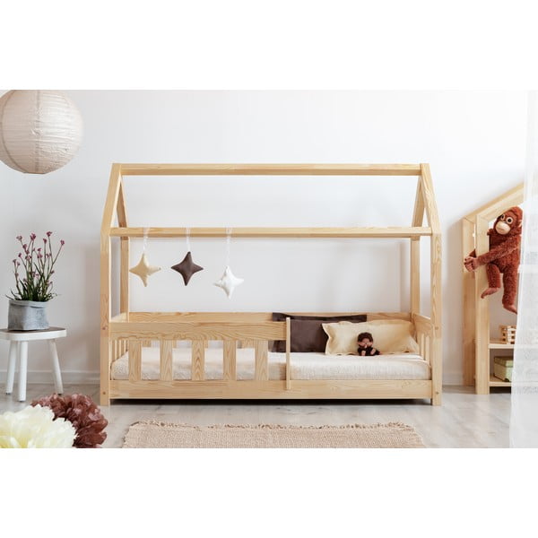 Letto per bambini in legno di pino 140x200 cm Mila MBP - Adeko