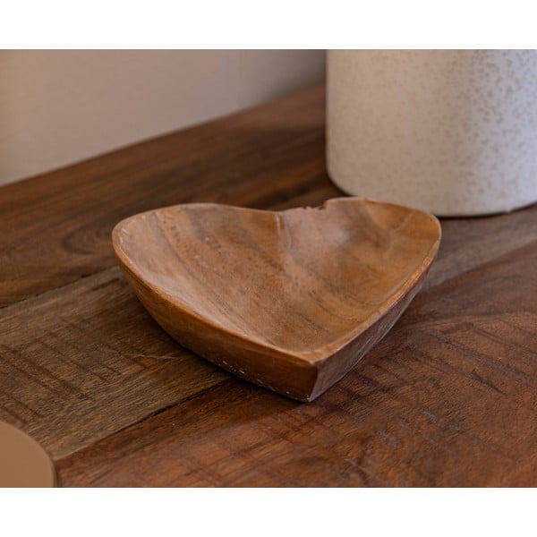 Vassoio decorativo in legno 15x17 cm Kiha - Mauro Ferretti-image-1