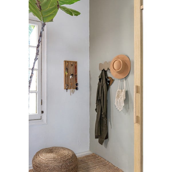 Attaccapanni da parete di colore naturale in metallo 24 cm Parco – Spinder Design-image-3