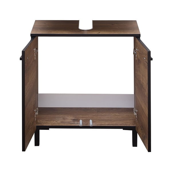 Mobile marrone sotto il lavabo in rovere 60x53 cm Set 374 - Pelipal-image-3