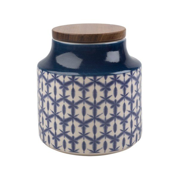 Vaso in ceramica blu con coperchio , 450 ml - Creative Tops