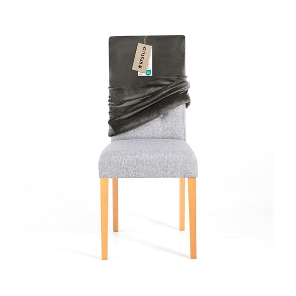 Set di coprisedia grigi con rivestimento elastico per sedie 4 pz 48 cm Sento – Restilo-image-4