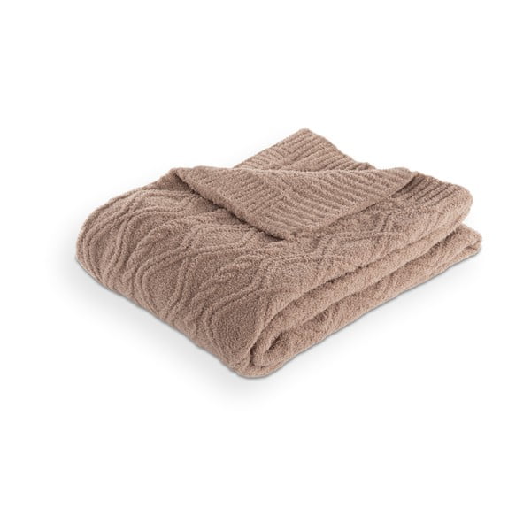 Coperta marrone in micropile 130x170 cm Aspen – Tiseco Home Studio