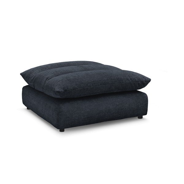 Poggiapiedi blu scuro con rivestimento in ciniglia Neil – Bobochic Paris