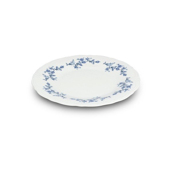 Piatto da portata bianco/blu in porcellana ø 32 cm Retro – BonBistro-image-3