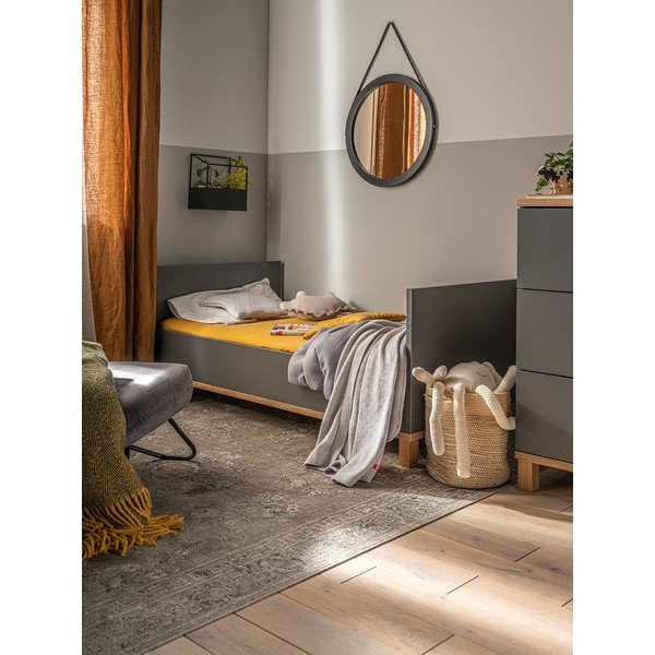 Lettino grigio con box rimovibile Altitude, 140 x 70 cm - Vox-image-3