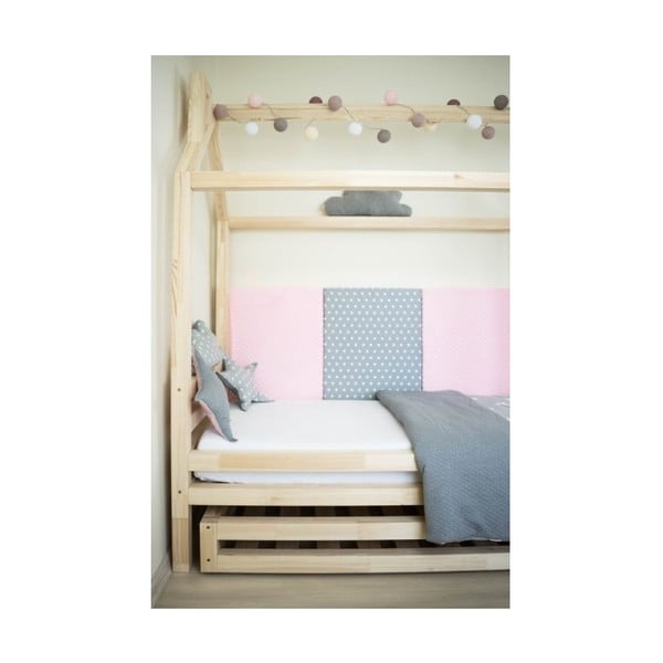 Letto per bambini in abete bianco Happy, 90 x 200 cm - Benlemi-image-2