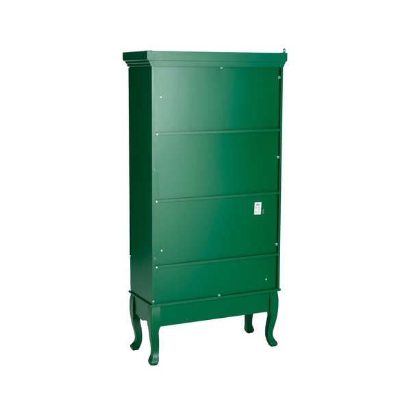 Vetrina verde in MDF da appendere 85x170,5x35 cm Prato – Ellos Home-image-3