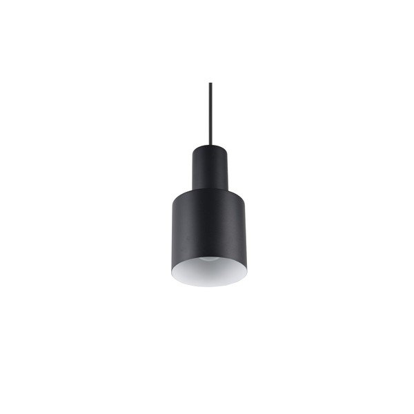 Lampadario nero con paralume in metallo ø 12 cm Agudo - Trio-image-2