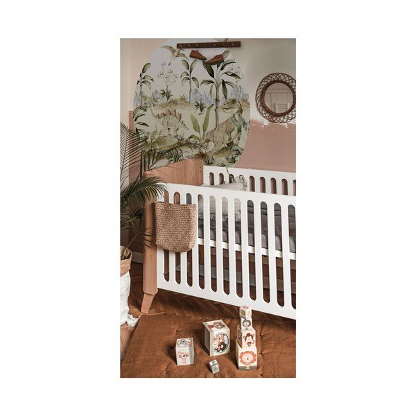 Adesivo murale per bambini 150x150 cm Dino World in a Circle - Dekornik-image-1