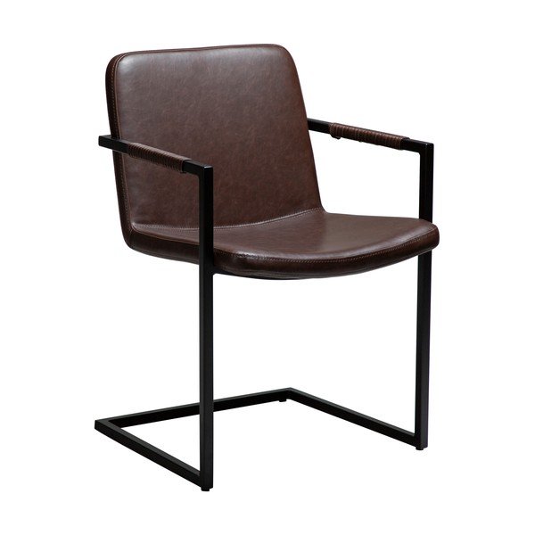 Sedia da pranzo marrone con braccioli Bounce – DAN-FORM Denmark