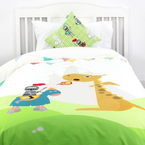 Copripiumino e cuscino in cotone per bambini , 140 x 200 cm Knight - Mr. Fox-image-2