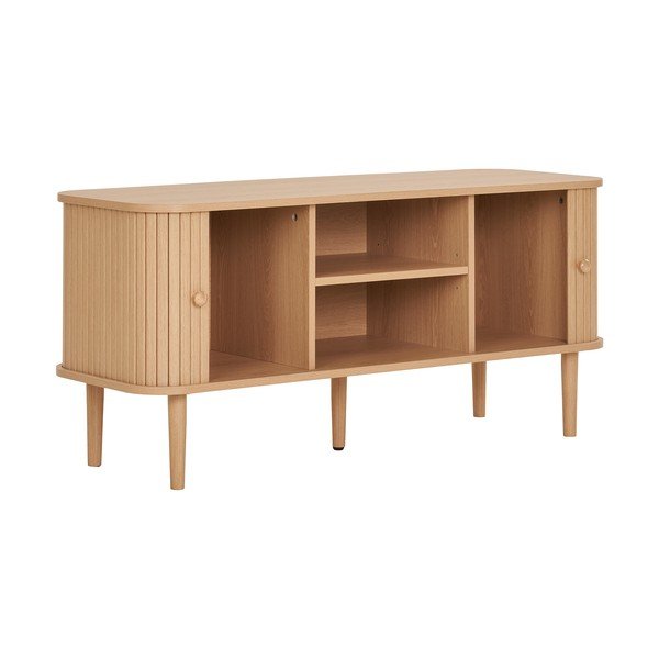 Mobile TV di colore naturale con effetto pino 113x51,5x40 cm Nikko – House Nordic-image-4