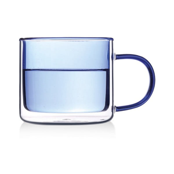 Tazza blu in vetro - Hermia