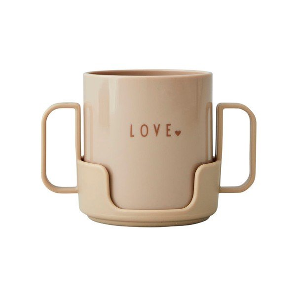 Tazza beige per neonati Love Mini - Design Letters-image-2