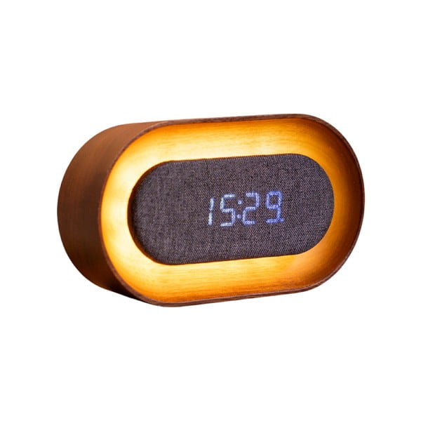Sveglia digitale Lumos Walnut – Gingko-image-2