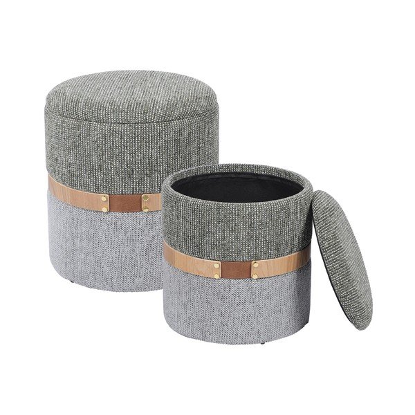 Poggiapiedi verde/grigio Talya – Bizzotto-image-1