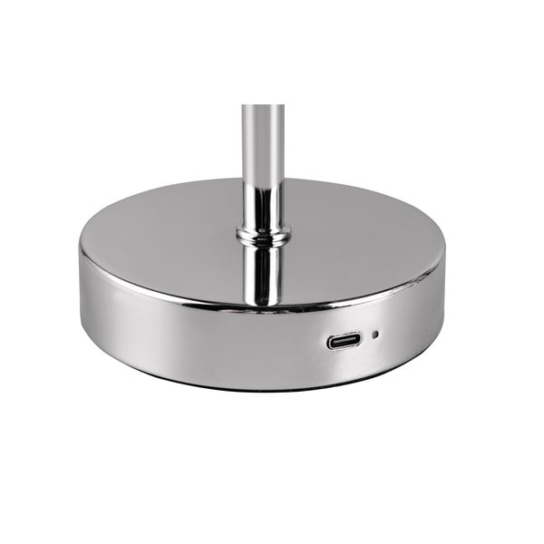 Lampada da tavolo dimmerabile a LED in argento lucido (altezza 30 cm) Jeff - Reality-image-4