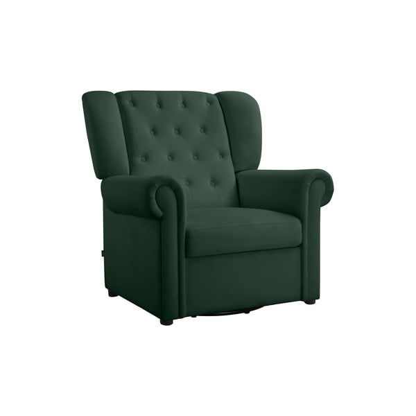 Sedia a dondolo chesterfield in velluto verde Lillyse - Støraa