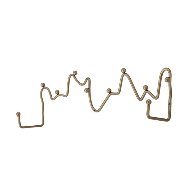 Appendiabiti da parete in metallo color oro Blu - Bloomingville-image-1