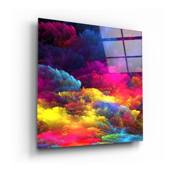 Pittura su vetro , 100 x 100 cm Color Burst - Insigne