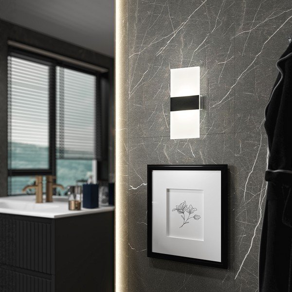 Lampada da parete a LED in bianco e argento opaco Magnetics - Fischer & Honsel-image-3