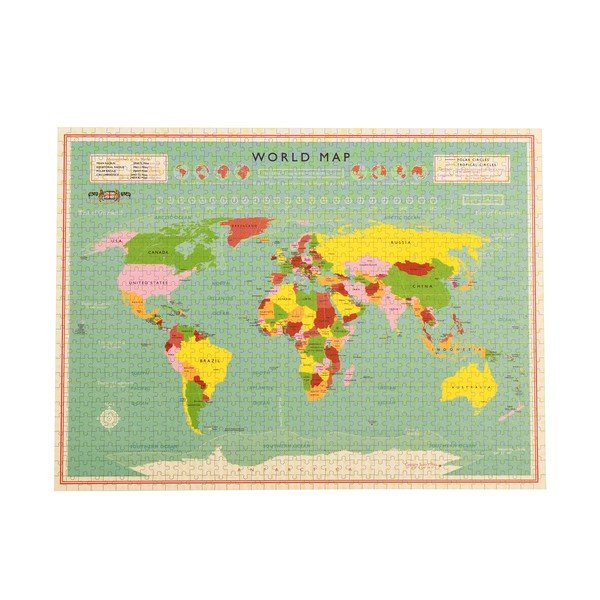 Puzzle 1000 pezzi World Map - Rex London-image-4