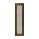 Passatoia verde/di colore naturale in lana tessuta a mano 60x230 cm Apex Border Wool – Flair Rugs