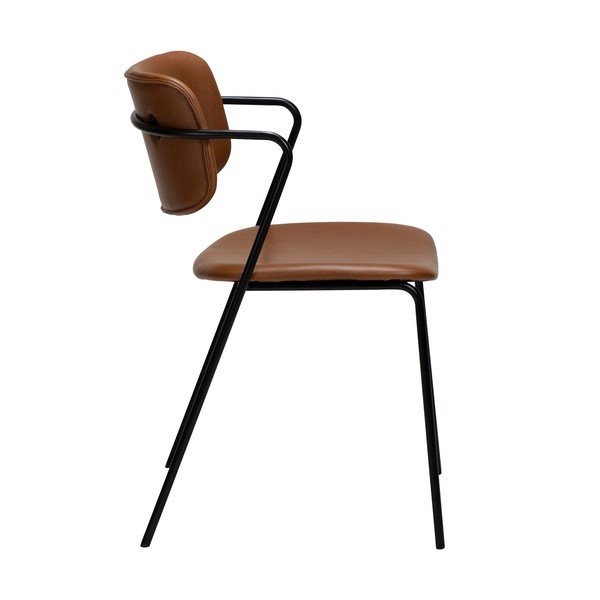 Sedia in similpelle marrone Zed - DAN-FORM Denmark-image-1