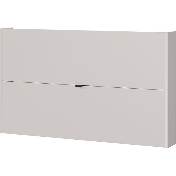 Scarpiera color crema con effetto rovere con ante ribaltabili/da parete 140x83x18 cm Ameca – Germania